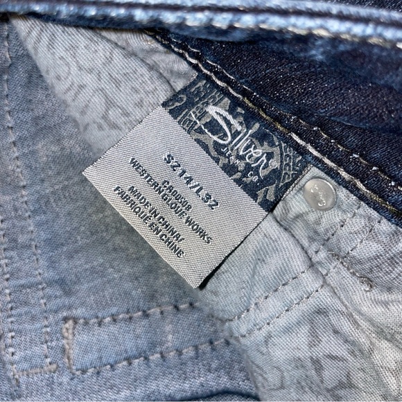 Dark Blue Women's Straight-Leg Jeans - Picture 7 of 8